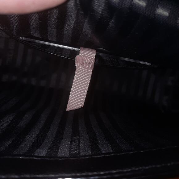 Victoria's Secret The Victoria's Black Medium Shoulder Bag Gold & Studded Cutch - Picture 4 of 10